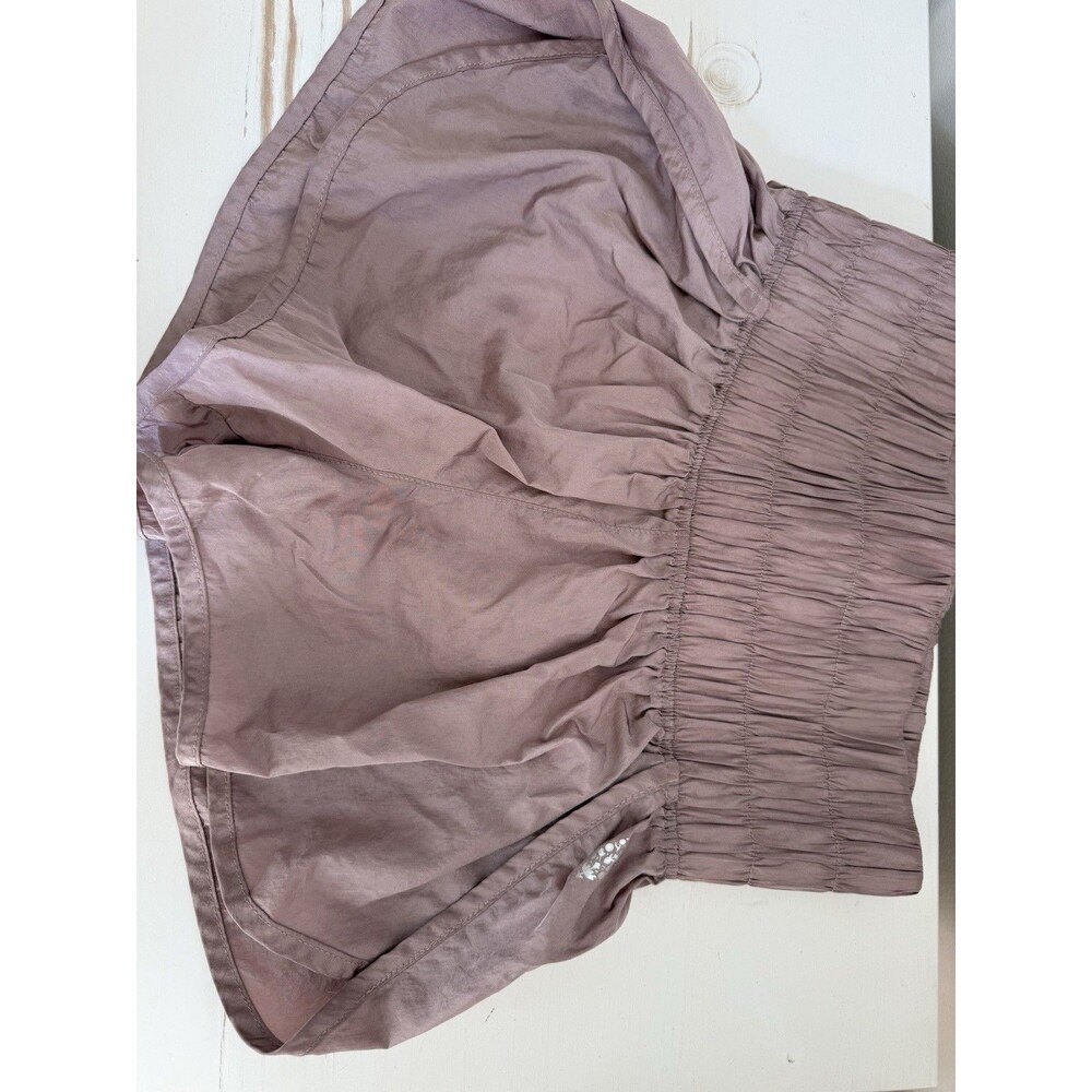 ✿ Forevermark by Gap Mauve Bubble Hem Mini Skirt Size S Elastic Waist Lined